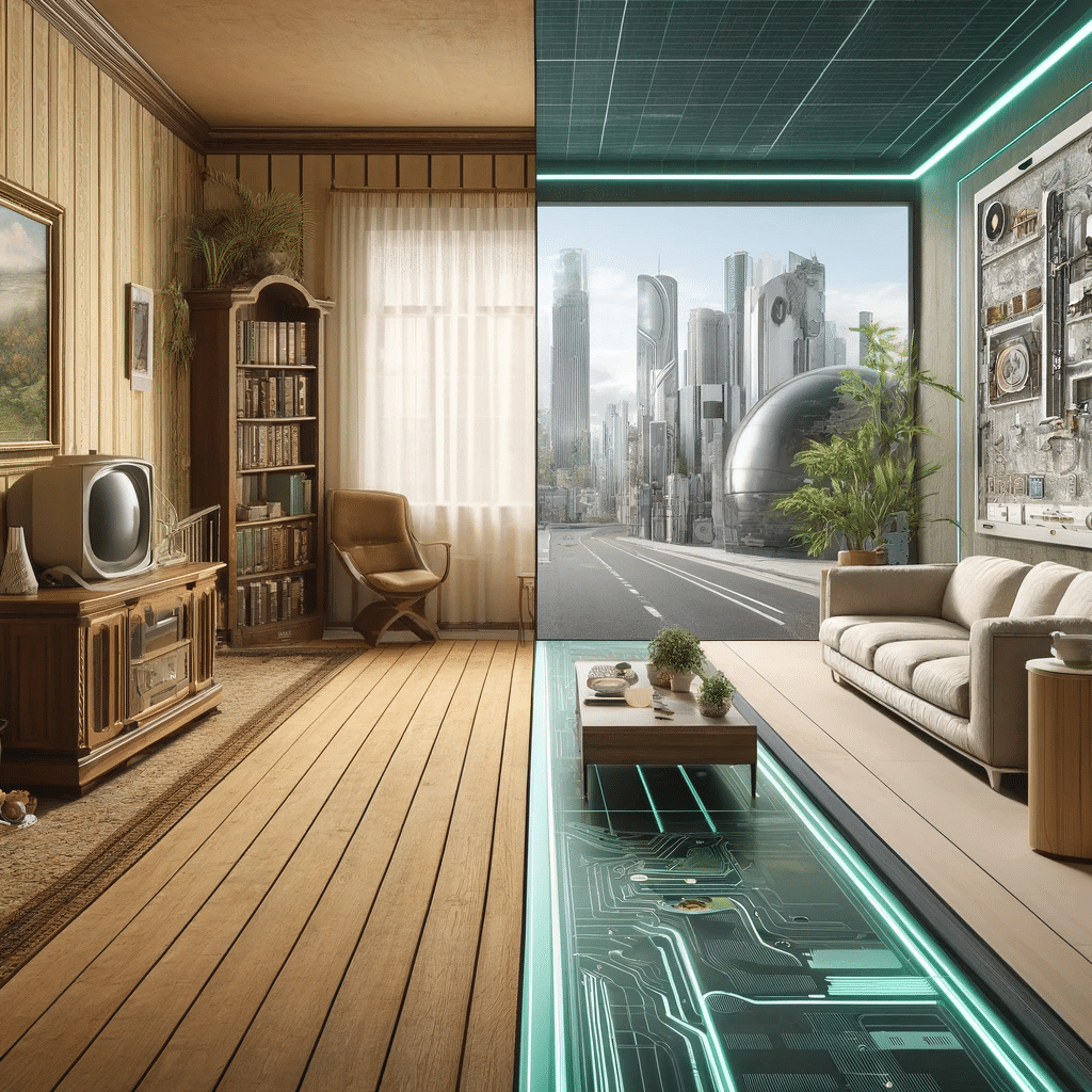 Evolución piso de ingeniería: pasado a futuro. Tendencias de decoración con pisos de ingeniería en 2024 | Maderas Outlet