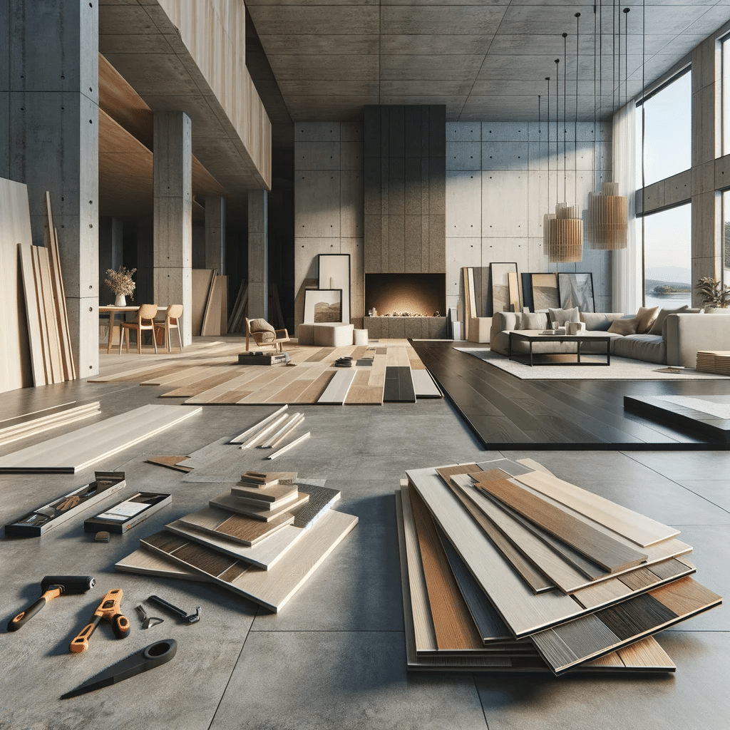 Instalación de piso de ingeniería en hogar. Material casa diseños información productos medida remodelación tendencia calidad correo electrónico acabados modelos suelos proyectos | Maderas Outlet.