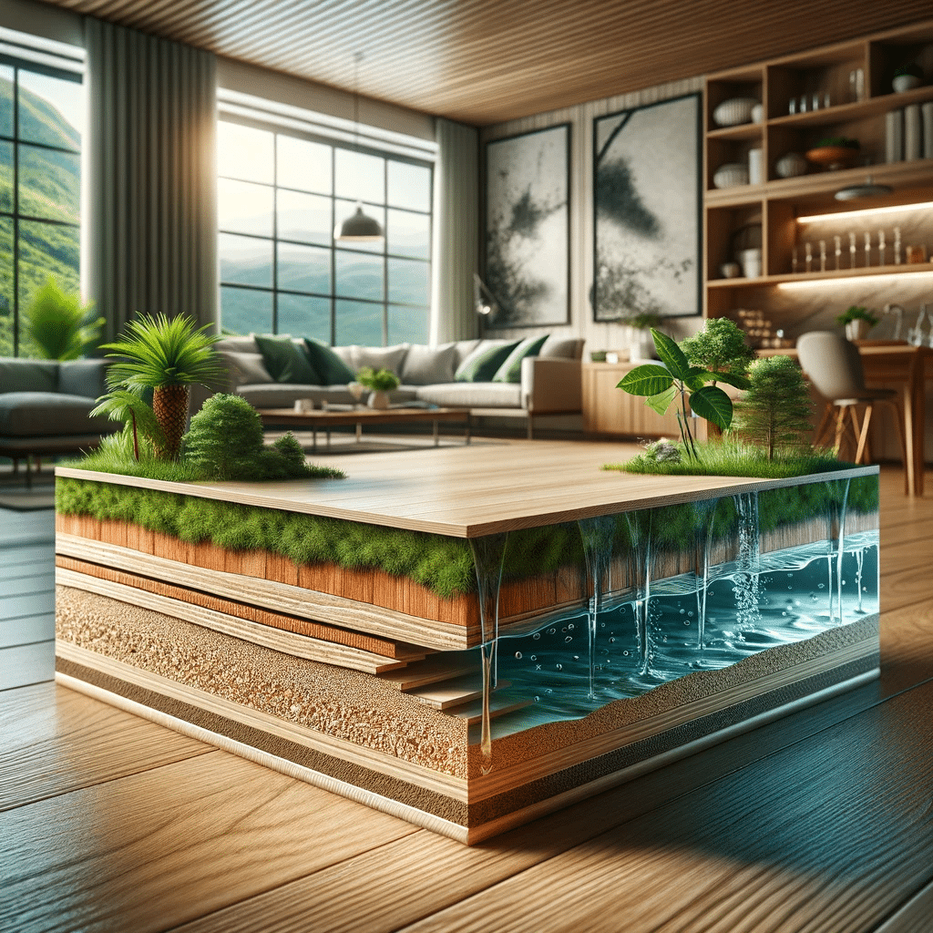 Interior elegante con piso de ingeniería | Maderas Outlet.