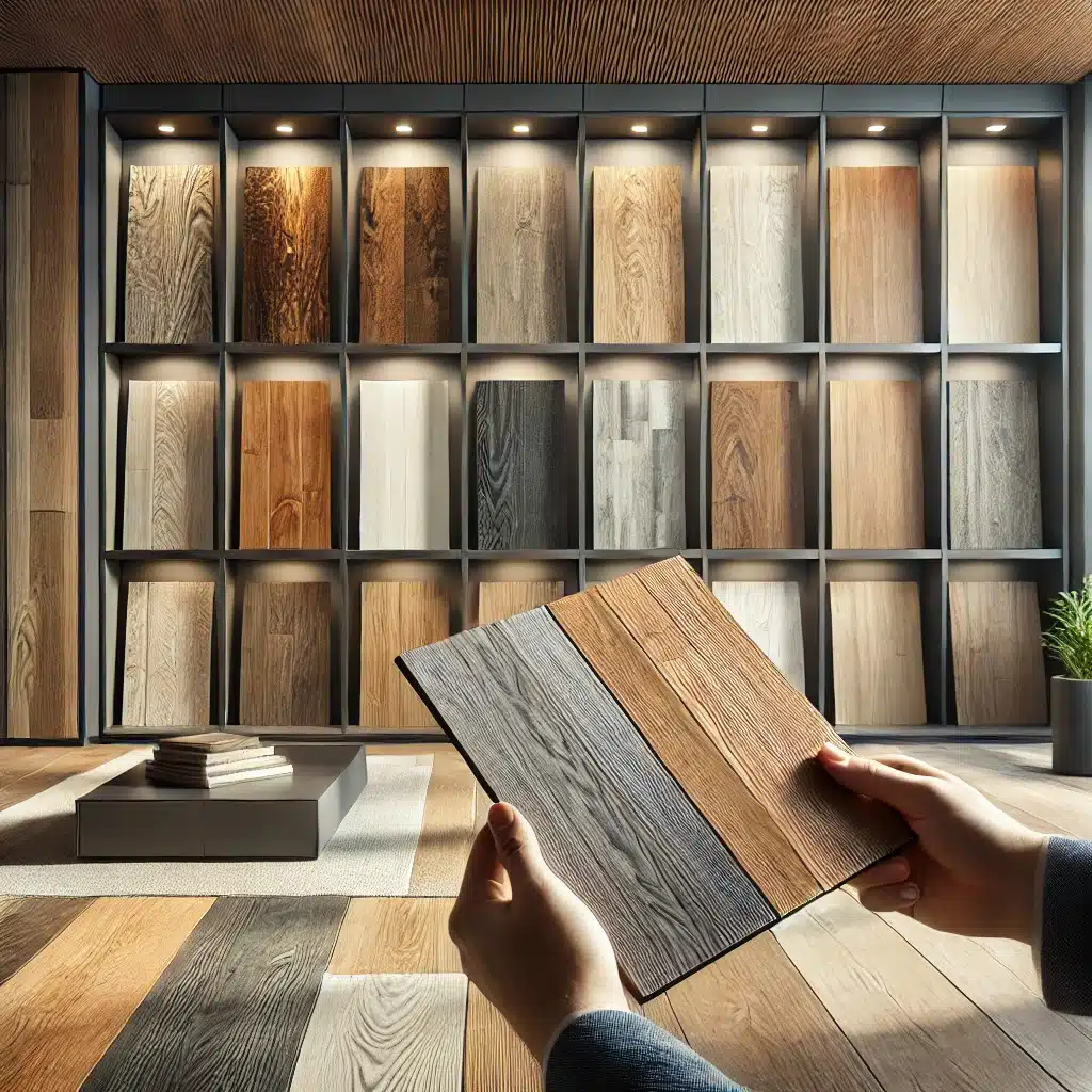 Muestras de pisos de ingeniería en varios acabados | Maderas Outlet