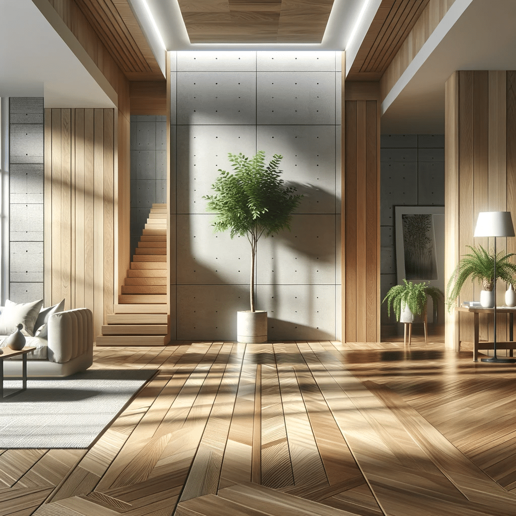 Suelos de maderas sólida en arquitectura moderna. Características de muros interiores de calidad | Maderas Outlet