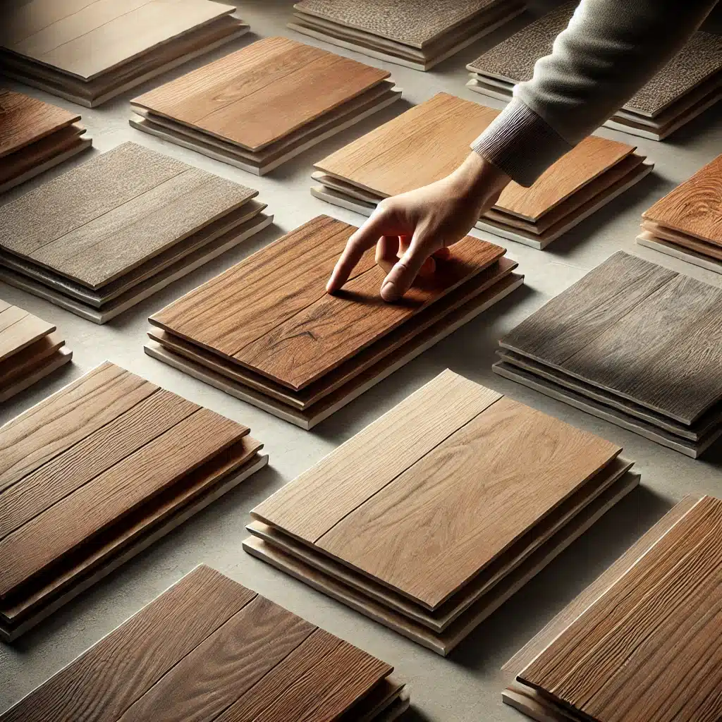 Comparación de muestras de pisos para interiores | Maderas Outlet