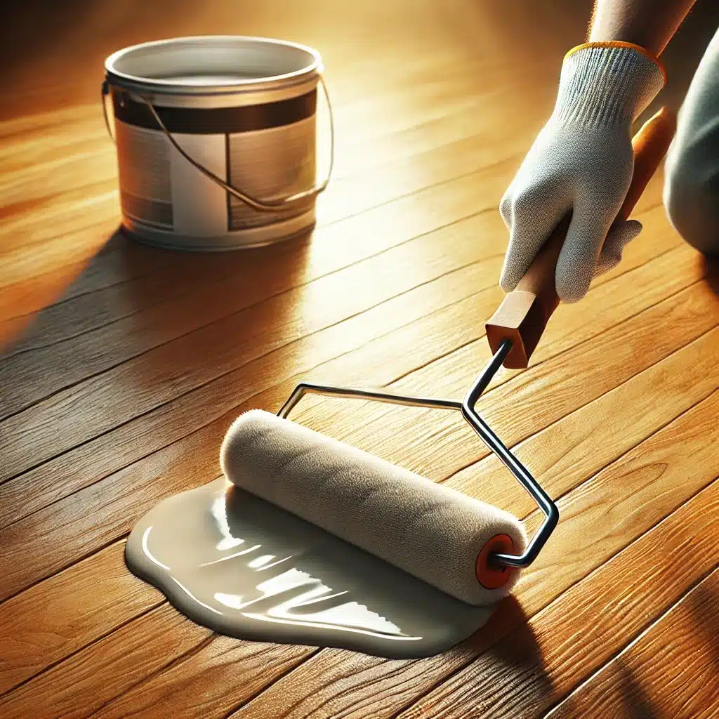 Piso de madera pulido y bien mantenido en área concurrida | Maderas Outlet