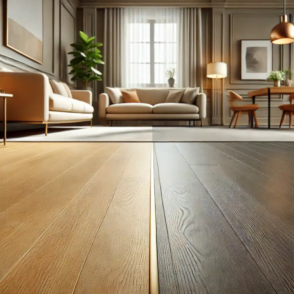 Piso de madera con acabado mate y brillante | Maderas Outlet