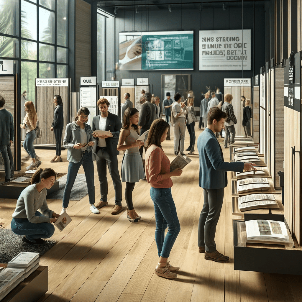 Consumidores eligiendo pisos de ingeniería sostenibles | Maderas Outlet.