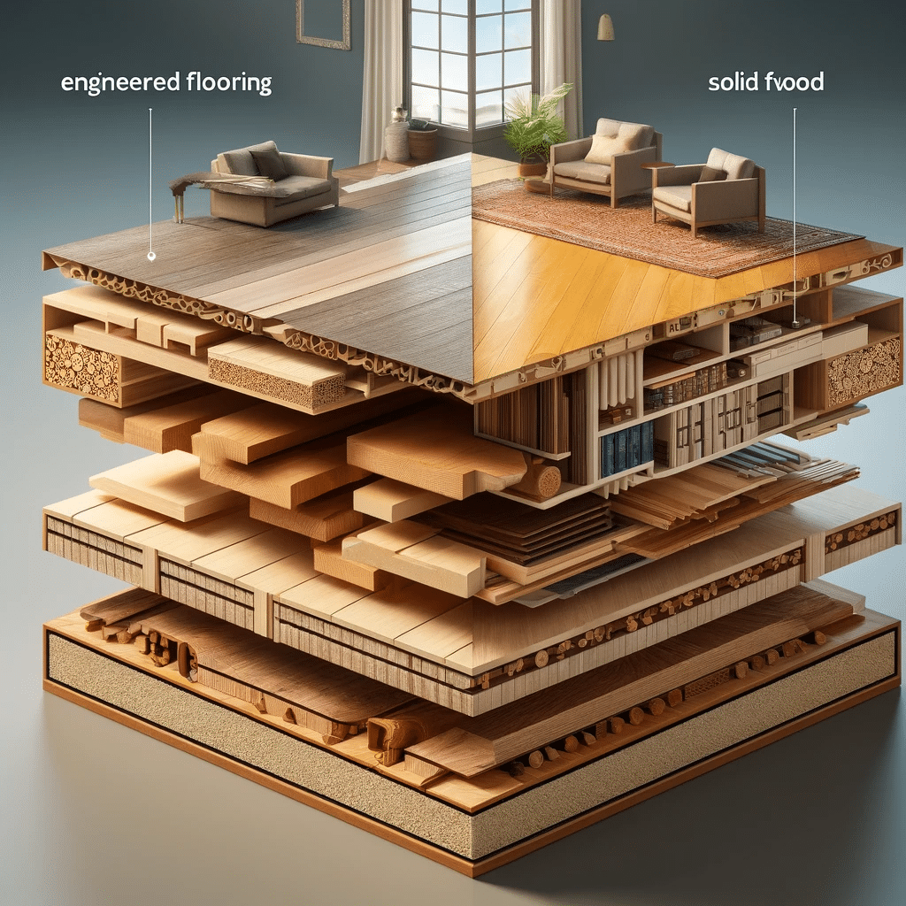 Estructura de piso de ingeniería vs maderas sólidas. Comparando pisos de ingeniería con pisos de madera sólida| Maderas Outlet