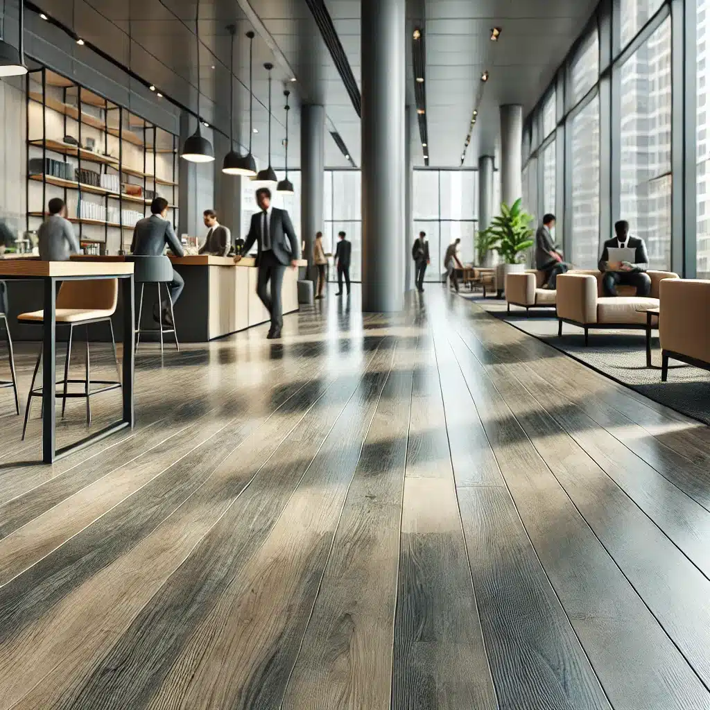 Espacio comercial con piso resistente de madera | Maderas Outlet