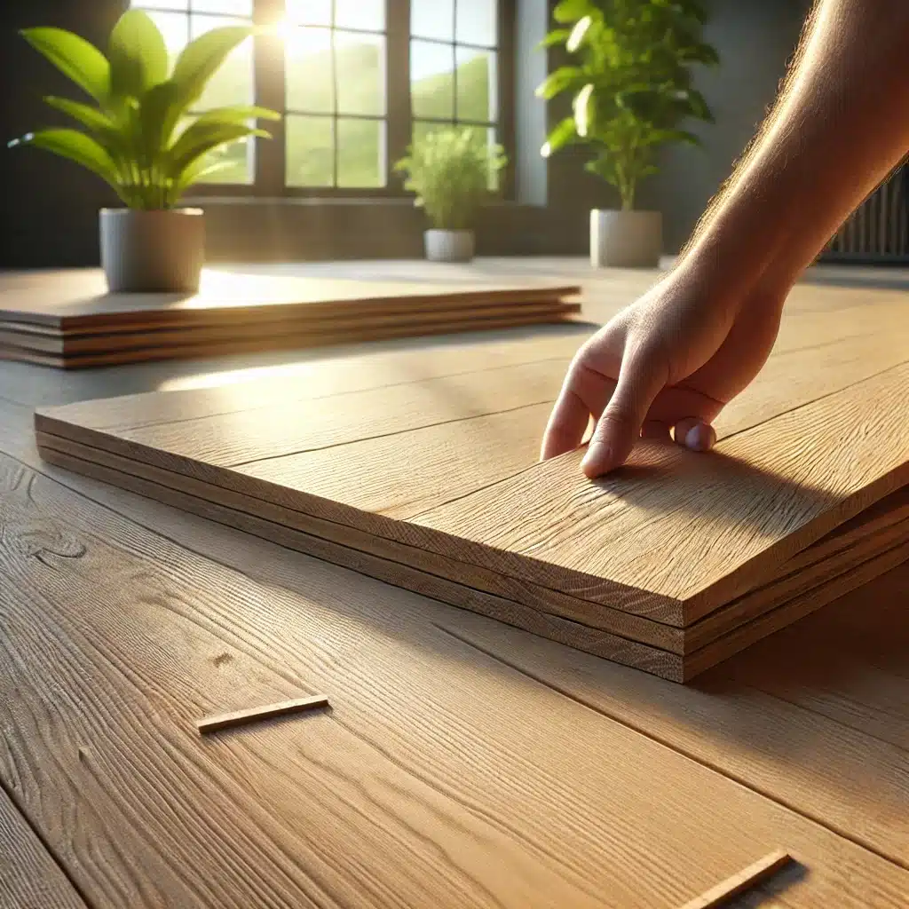 Instalación de piso de ingeniería sustentable | Maderas Outlet