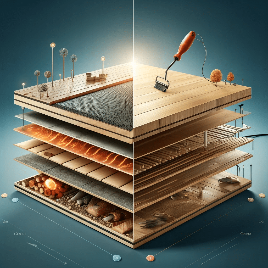 Ventajas y desventajas piso de ingeniería y maderas. Piso madera de ingeniería capa de pisos de madera sólida parquet laminado instalación material productos parte precio calidad | Maderas Outlet