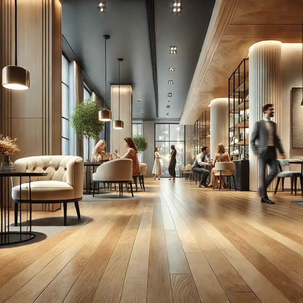 Boutique moderna con piso de madera elegante | Maderas Outlet